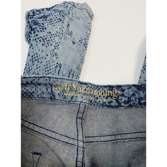 Soft Surroundings Python Snake Print Mid Rise Skinny Jeans Jeggings - Picture 9 of 10